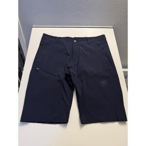 MAMMUT Men's Runbold Hiking Outdoor Shorts Navy Blue - Size 36